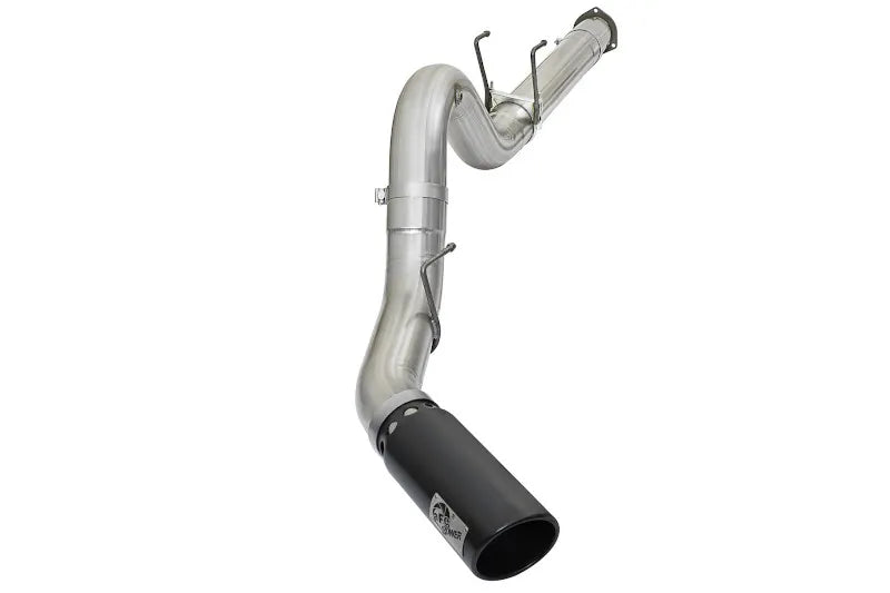 aFe 49-03090-B Atlas 5 inch Aluminized Steel DPF-Back Exhaust System (Black Tip) | 2017-2025 Ford F250/F350 Super Duty 6.7L Powerstroke