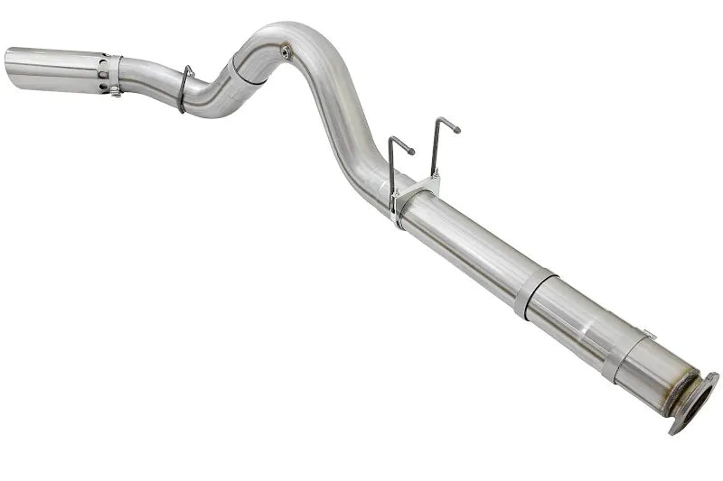 aFe 49-03090-P Atlas 5 inch Aluminized Steel DPF-Back Exhaust System (Polished Tip) | 2017-2025 Ford F250/F350 Super Duty 6.7L Powerstroke