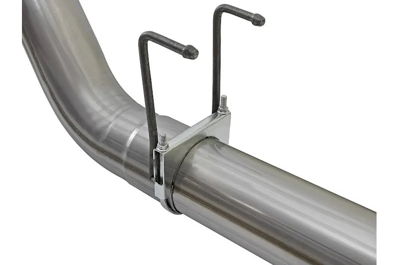 aFe 49-43090-B Large Bore-HD 5 inch 409 Stainless Steel DPF-Back Exhaust System | 2017-2025 Ford F250/F350 Super Duty 4WD 6.7L Powerstroke