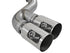 aFe 49-43102-P Rebel 4 inch Stainless Steel DPF-Back Exhaust System (Dual Polished Tips) | 2017-2025 Ford F250/F350 Super Duty 6.7L Powerstroke