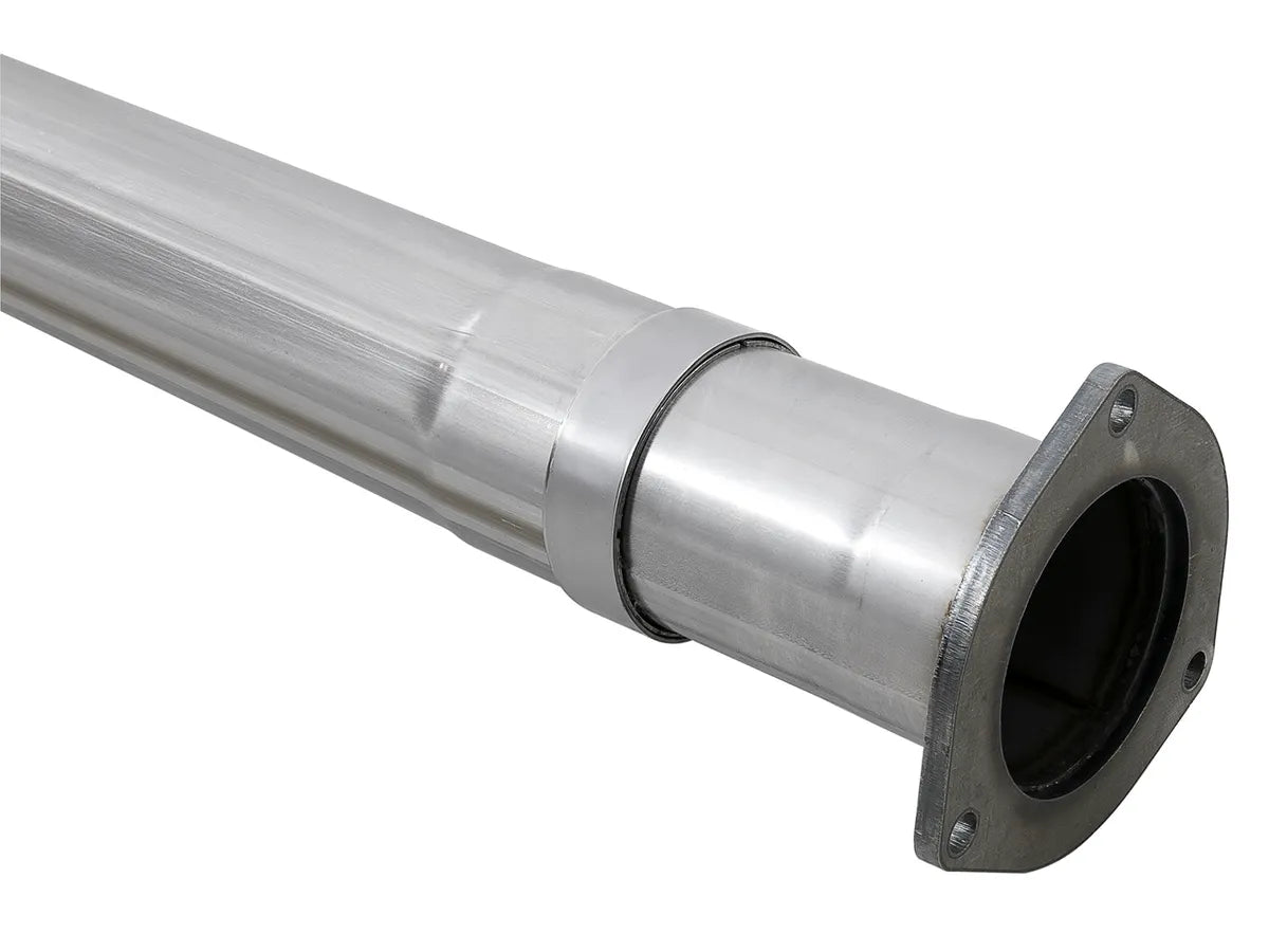 aFe 49-43102-P Rebel 4 inch Stainless Steel DPF-Back Exhaust System (Dual Polished Tips) | 2017-2025 Ford F250/F350 Super Duty 6.7L Powerstroke
