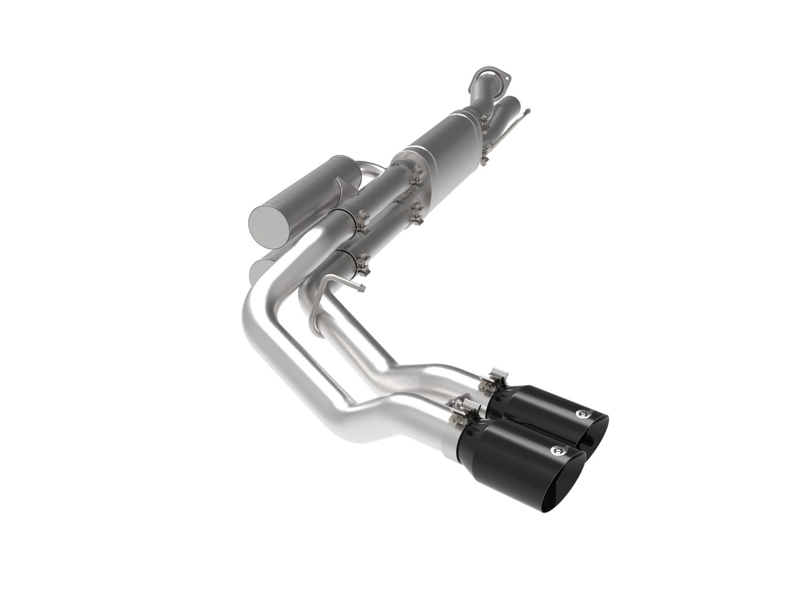 aFe 49-43117-B 3 inch Rebel Series Stainless 409 Cat-Back Exhaust Dual Black Tips | 2017-2024 Ford F250/F350 Gas