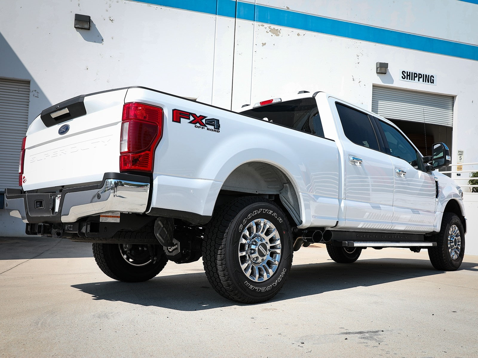 aFe 49-43117-B 3 inch Rebel Series Stainless 409 Cat-Back Exhaust Dual Black Tips | 2017-2024 Ford F250/F350 Gas