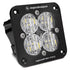 Baja Designs 491005 Flush Mount LED Light Pod Black Clear Lens Wide Cornering Pattern Squadron Pro | Universal