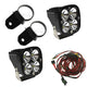 Baja Designs 497102 PowerSports A-Pillar Mount Light Kit Clear Lens Driving/Combo Pattern 2 inch Mount Squadron Pro | Universal