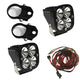Baja Designs 497108 PowerSports Vertical Mount Light Kit Clear Lens Driving/Combo Pattern 2 inch Mount Squadron Pro | Universal