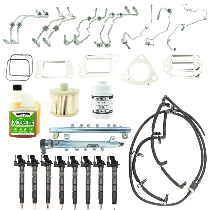 Industrial 4G6103 Emissions Intact Disaster Repair Kit w/o CP4 Pump | 2011-2016 GM Silverado/Sierra 2500HD/3500HD 6.6L Duramax LML
