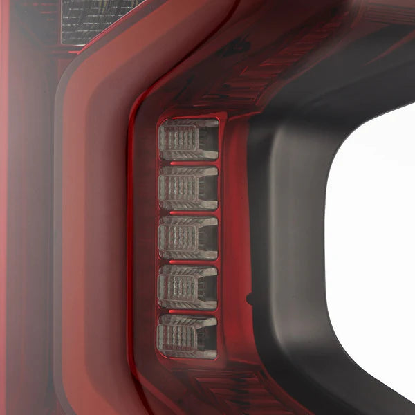 AlphaRex 620060 PRO Series Red Smoke LED Tail Lights | 2020-2025 GM Chevrolet Silverado 2500HD/3500HD