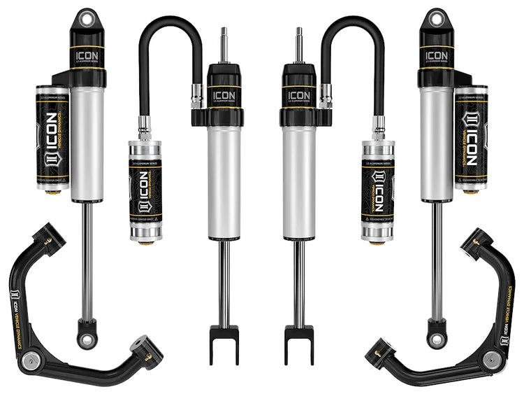 ICON K78352T Stage 2 Suspension Leveling System with Tubular UCAs - for 0-2" Lift | 2020-2026 GM Silverado/Sierra 2500HD/3500HD 6.6L Duramax