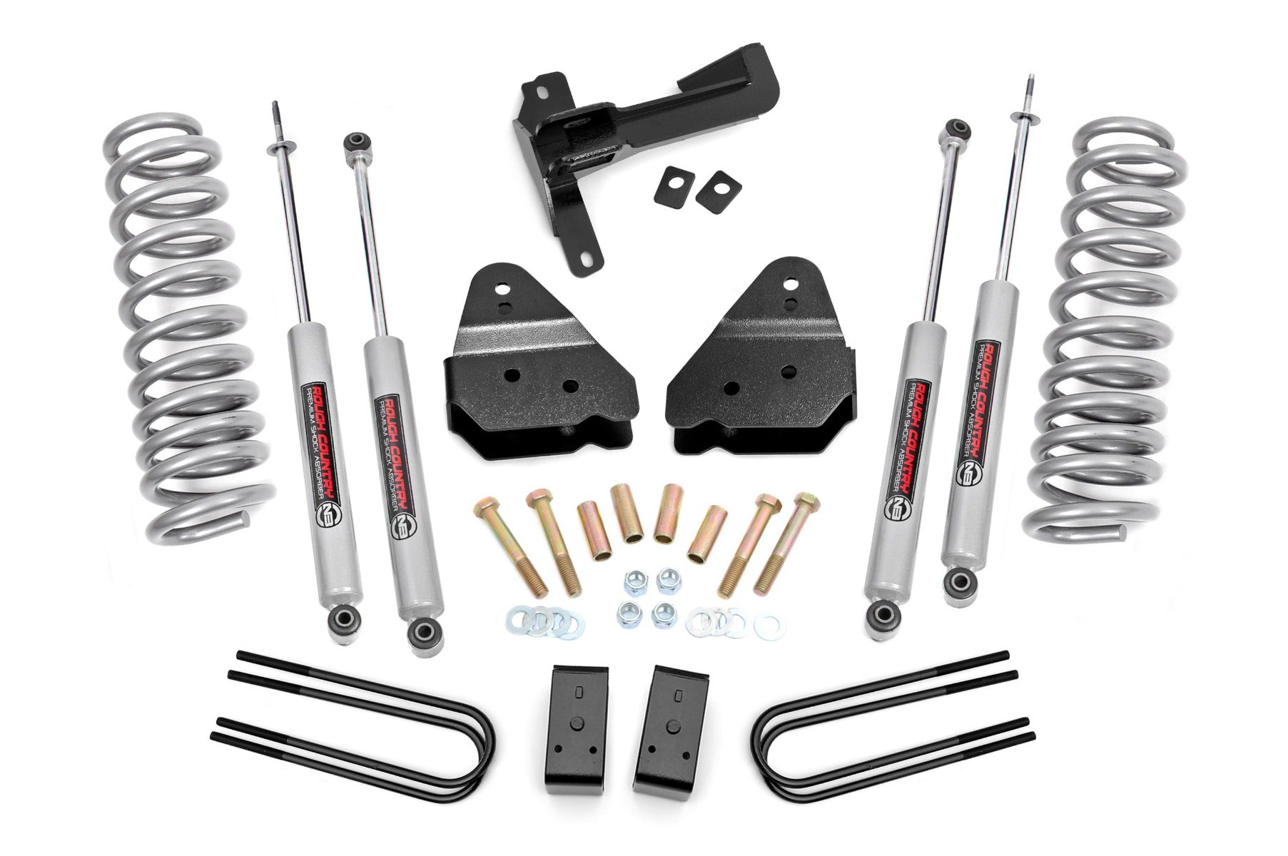 Rough Country 50221 3 inch Coil Spring Lift Kit with Premium N3 Shocks | 2017-2022 Ford F250 6.7L Powerstroke