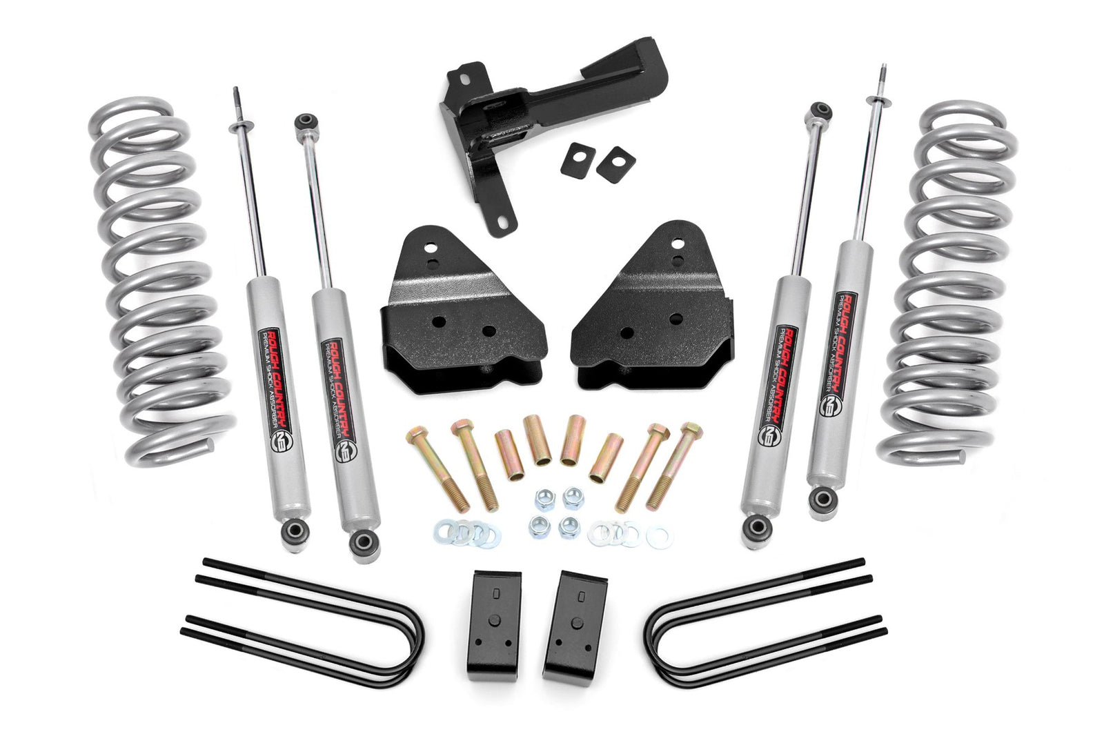 Rough Country 50221 3 inch Coil Spring Lift Kit with Premium N3 Shocks | 2017-2022 Ford F250 6.7L Powerstroke