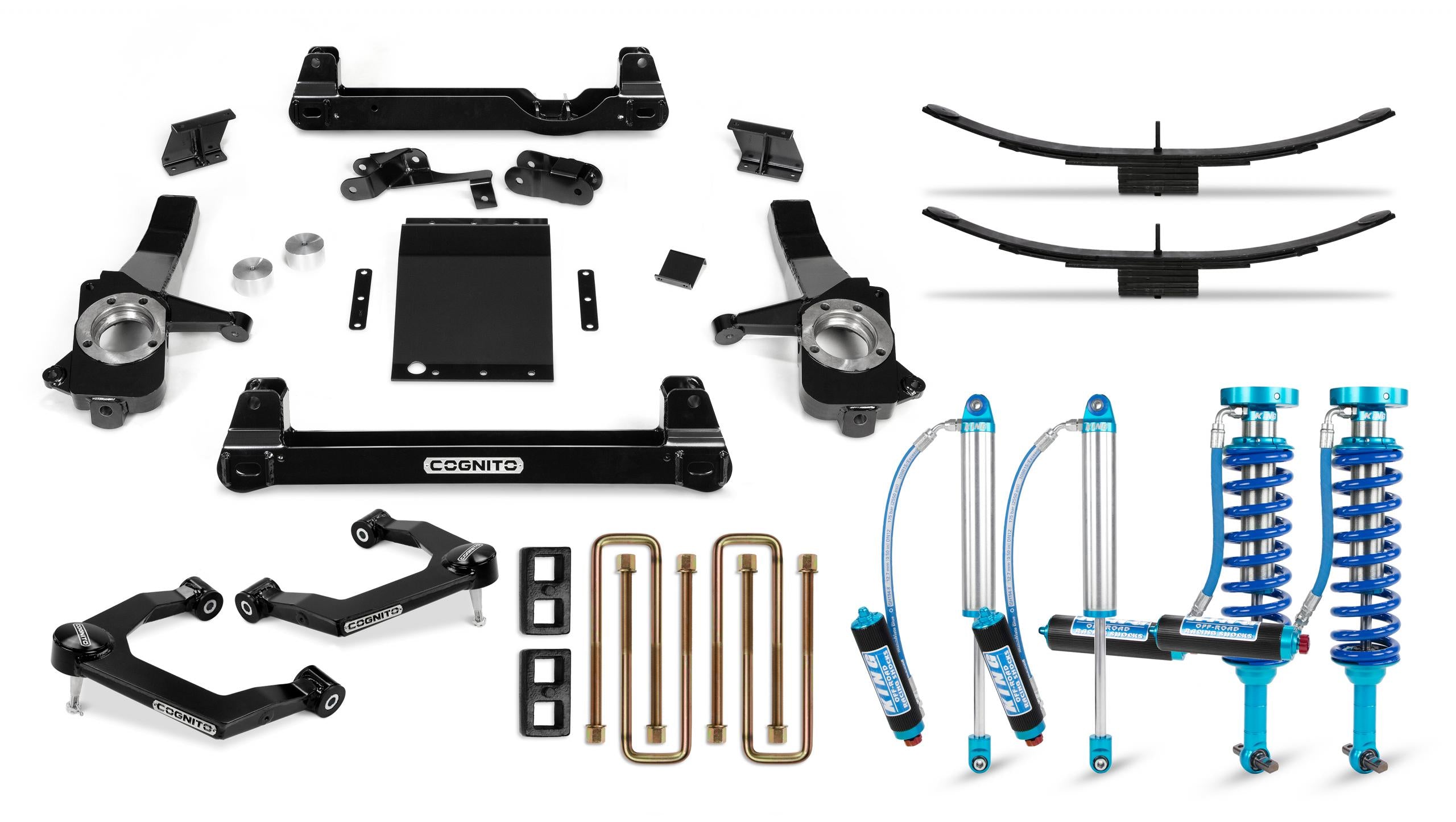 Cognito 510-P0955 6 inch Elite Lift Kit with King 2.5 Remote Reservoir Shocks | 2019-2022 GM Silverado/Sierra 1500