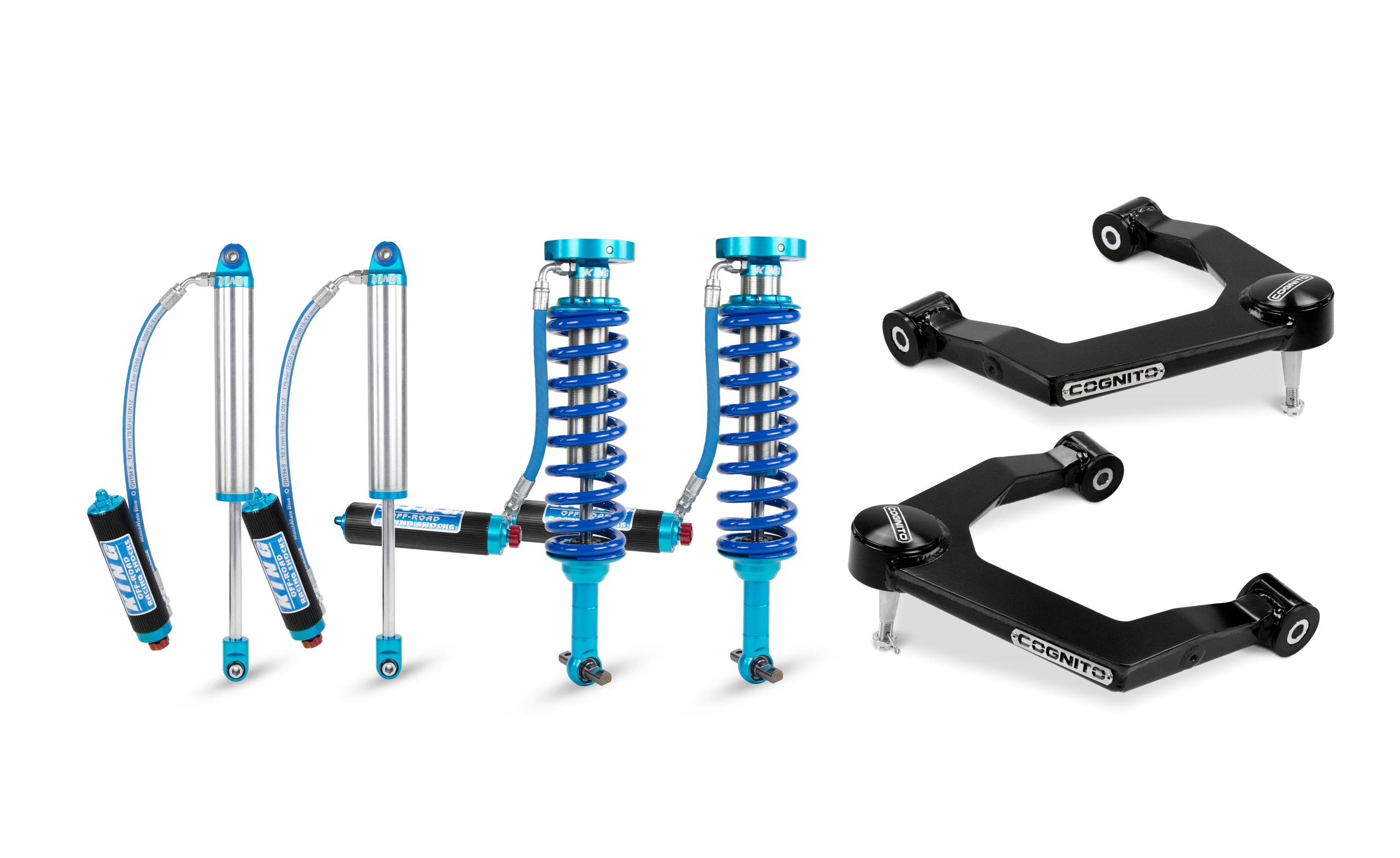 Cognito 510-P0988 1 inch Elite Uniball Leveling Kit with King 2.5 Shocks | 2019-2022 GM Silverado/Sierra 1500