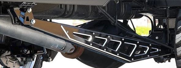 McGaughys 51321 Traction Bar Billet Face Plates - Black | GM/Dodge/Ford Trucks