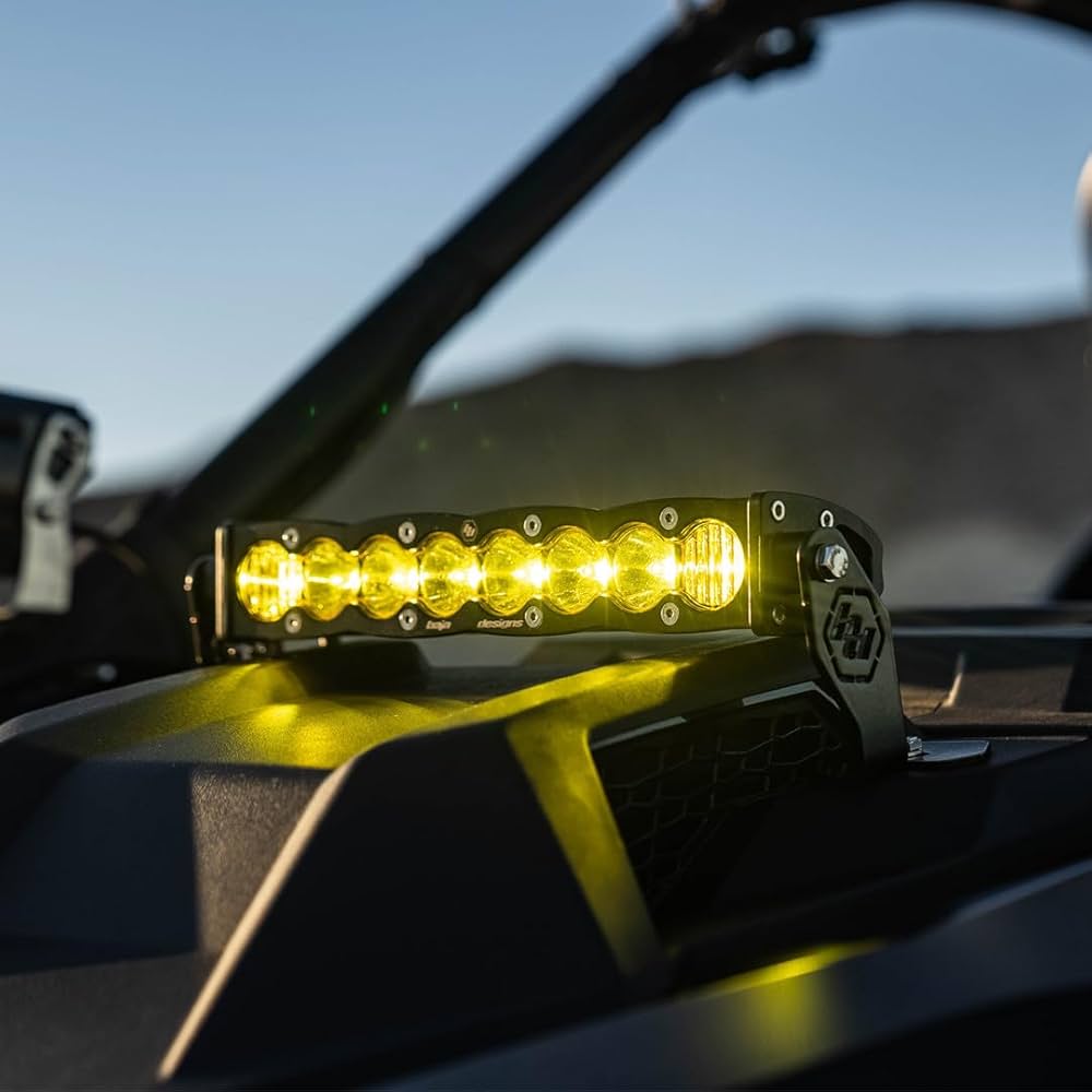 Baja Designs 701013 10" inch LED Light Bar Driving Combo Amber Lens Pattern S8 Series | Universal