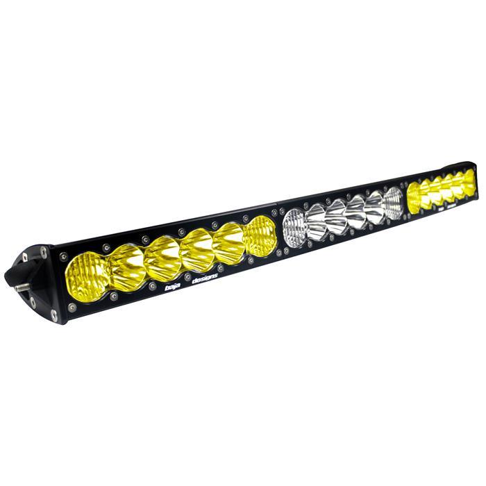 Baja Designs 523003DC 30 inch Dual Control LED Light Bar Black Amber/Clear Lens Driving/Combo Pattern OnX6 Arc Series | Universal