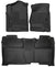 Husky 53908 X-Act Contour Front & Rear Floor Liners | 2014-2019 GM Silverado/Sierra 1500/2500HD/3500HD Crew Cab