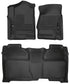 Husky 53908 X-Act Contour Front & Rear Floor Liners | 2014-2019 GM Silverado/Sierra 1500/2500HD/3500HD Crew Cab
