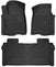 Husky 54208 X-Act Contour Front & 2nd Row Floor Liner Set | 2020-2025 GM Silverado/Sierra 2500HD/3500HD Crew Cab