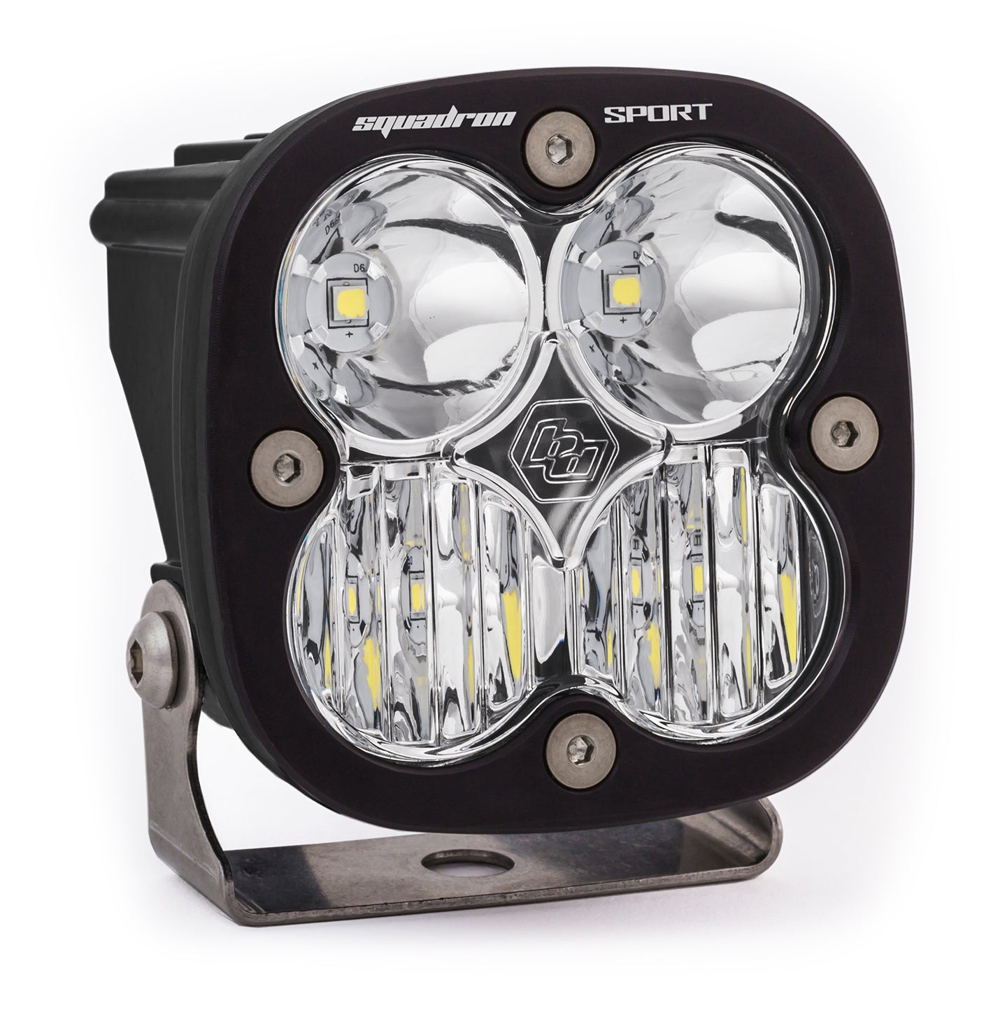 Baja Designs 550005 Clear Lens Wide Cornering Black LED Light Pod Squadron Sport | Universal