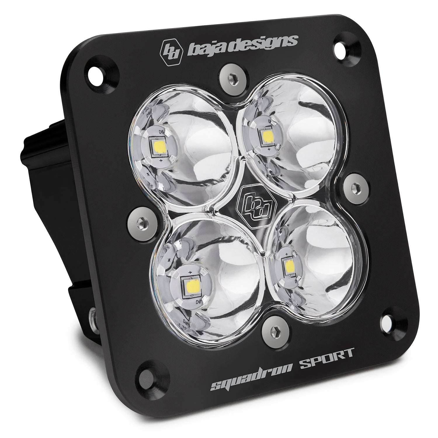 Baja Designs 551001 Clear Lens Spot Black Flush Mount LED Light Pod Squadron Sport | Universal