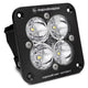 Baja Designs 551001 Clear Lens Spot Black Flush Mount LED Light Pod Squadron Sport | Universal
