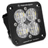 Baja Designs 551005 Clear Lens Wide Cornering Black Flush Mount LED Light Pod Squadron Sport | Universal
