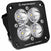Baja Designs 551006 Clear Lens Work/Scene Black Flush Mount LED Light Pod Squadron Sport | Universal