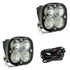 Baja Designs 557803 Clear Lens Driving/Combo Black LED Light Pods Squadron Sport Pair | Universal