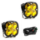 Baja Designs 557811 Amber Lens Spot Black LED Light Pods Squadron Sport Pair | Universal