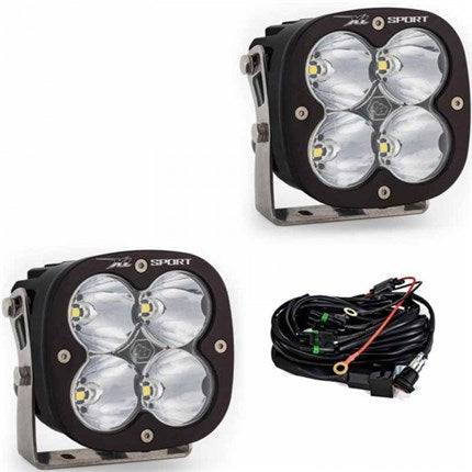 Baja Designs 567801 Clear Lens Spot LED Light Pods XL Sport Pair | Universal