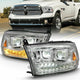 ANZO 111465 Chrome Dual LED Projector Switchback Headlights | 2010-2018 Dodge RAM 2500/3500 6.7L Cummins
