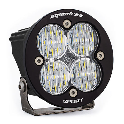 Baja Designs 580005 Clear Lens Wide Cornering Black LED Light Pod Squadron-R Sport | Universal