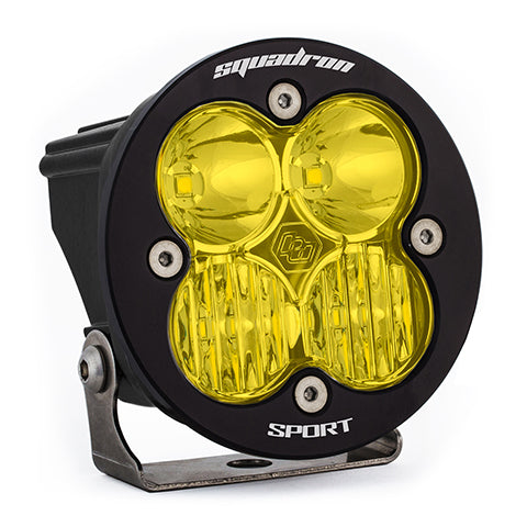 Baja Designs 580013 Amber Lens Driving/Combo Black LED Light Pod Squadron-R Sport | Universal