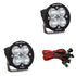 Baja Designs 587801 Clear Lens Spot Black LED Light Pods Squadron-R Sport Pair | Universal