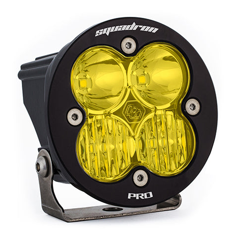 Baja Designs 590013 Amber Lens Driving/Combo Black LED Light Pod Squadron-R Pro | Universal
