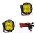 Baja Designs 597815 Amber Lens Wide Cornering Black LED Light Pods Squadron-R Pro Pair | Universal