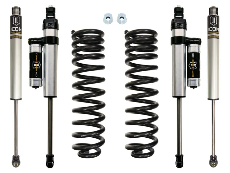 ICON K62501 Stage 2 Suspension Leveling System - Provides 2.5" Lift | 2005-2016 Ford F250/F350 Super Duty 4WD Diesel