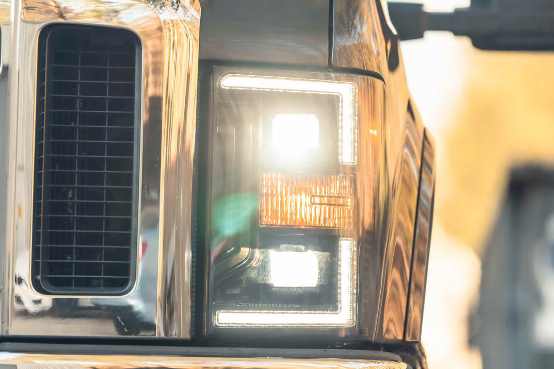 Morimoto LF555 XB Hybrid LED Headlights - Pair | 2008-2010 Ford F250/F350 Super Duty