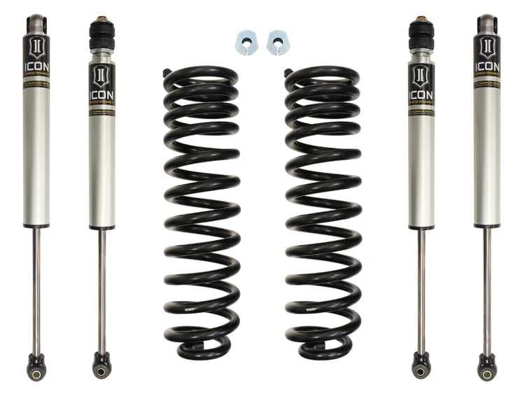 ICON K62511 Stage 1 Suspension Leveling System - Provides 2.5" Lift | 2017-2019 Ford F250/F350 Super Duty 4WD Diesel