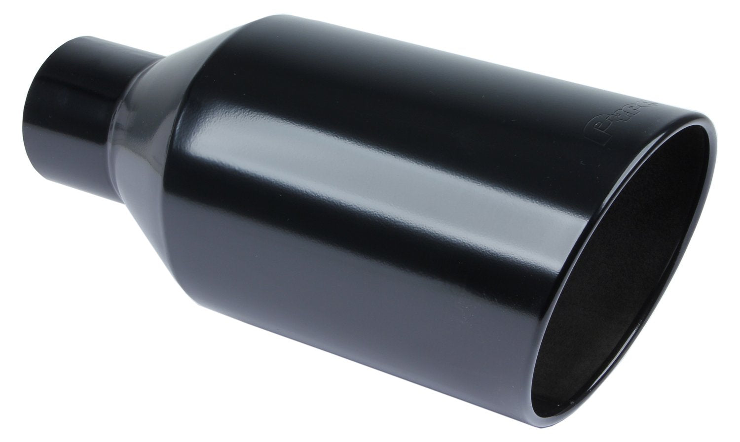 Pypes EVT408B 4" inch Inlet x 8" inch Outlet x 18 inch Long Exhaust Tip - Black | Universal