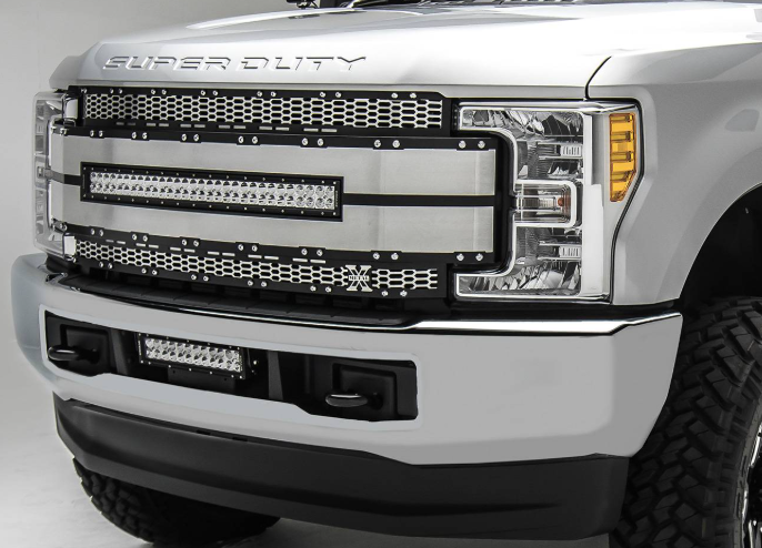 T-Rex 6315485 Torch AL Laser Mesh Grille | 2017-2019 Ford F250/F350