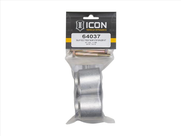 ICON 64037 2" Front Bump Stop Spacer Kit | 2005-2025 Ford F250/F350 Super Duty 4WD