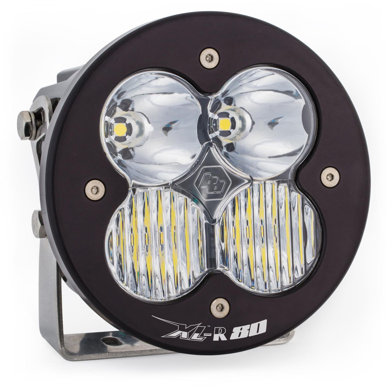 Baja Designs 760003 LED Light Pods Clear Lens Spot Each XL R 80 Driving/Combo | Universal