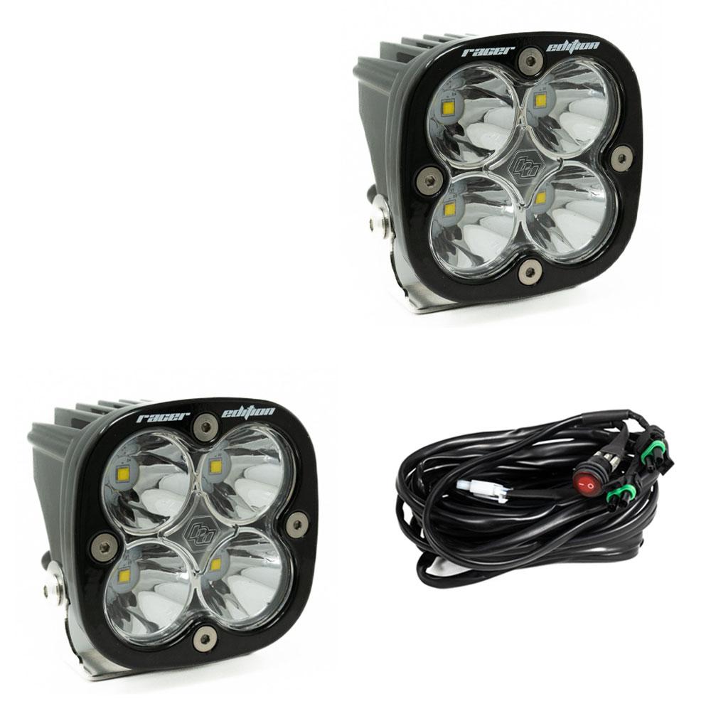 Baja Designs 727811 LED Light Pods Amber Lens Spot Pair Squadron Racer Edition | Universal