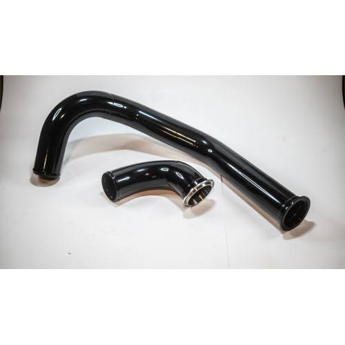 No Limit Fab 64BHP Black Hotside Intercooler Pipe | 2008-2010 Ford F250/F350 6.4L Powerstroke