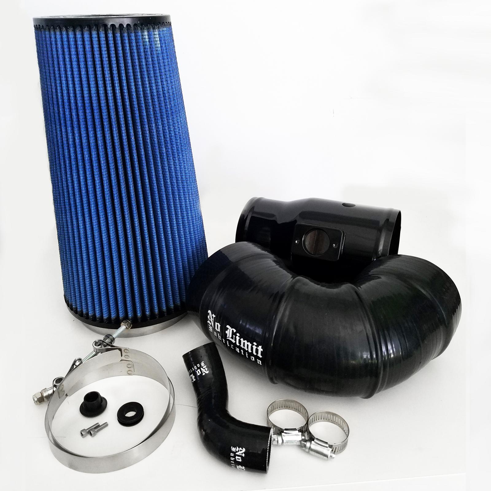 No Limit Fab 64CAIBO Black Cold Air Intake with Oiled Filter | 2008-2010 Ford F250/F350 6.4L Powerstroke