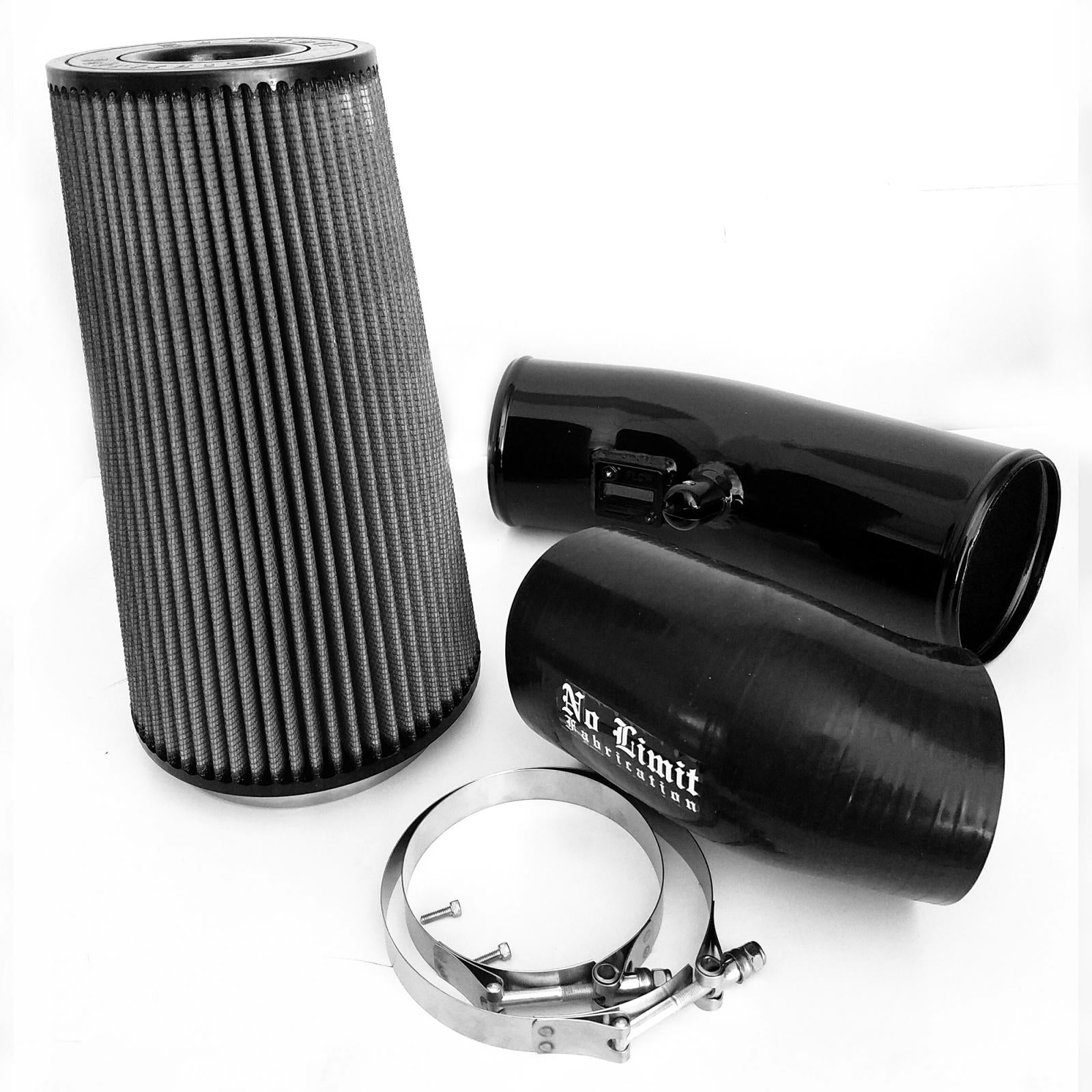 No Limit Fab 67CAIBD1116 Black Stage 2 Cold Air Intake with Dry Filter | 2011-2016 Ford F250/F350 6.7L Powerstroke
