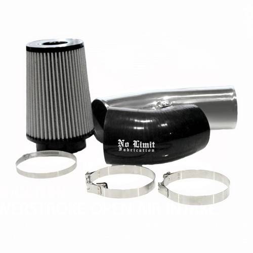 No Limit Fab 67CAIRP20 Raw Cold Air Intake with Pro Guard 7 Filter | 2020-2022 Ford F250/F350 6.7L Powerstroke