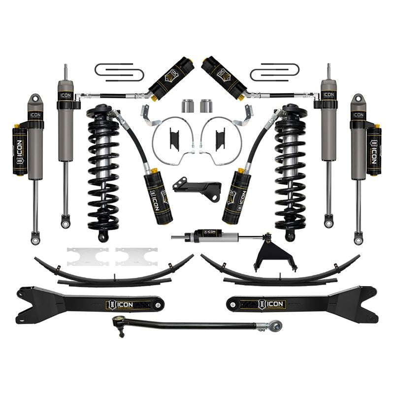 ICON K63217RL 4-5.5" Lift Stage 7 Coilover Conversion System Kit w/ Radius Arms & Expansion Packs | 2023-2025 Ford F250/F350 Super Duty